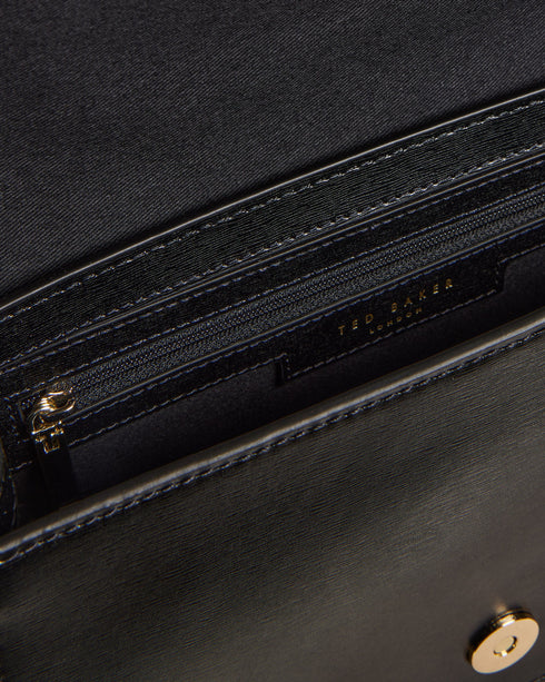 BAELEEN-Bags-It's all in the details: Cross body bag Top grain leather Bow detail Magnetic fastening Internal zip pocket Chain shoulder strap Logo detail Dimensions: 23cm x 15cm x 6cm- Ted Baker Romania